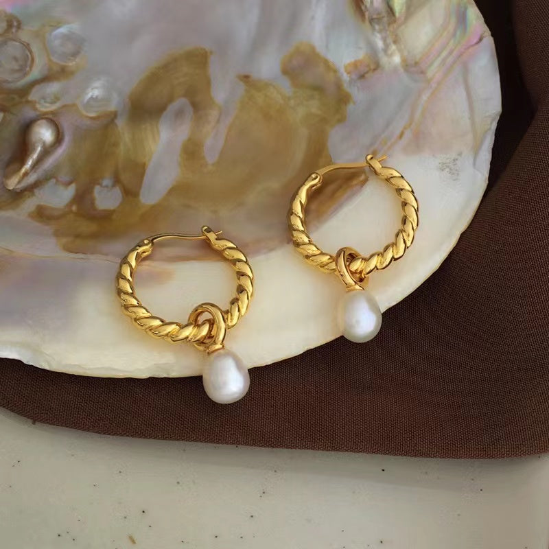 Demi Freshwater Pearls Drop Earrings