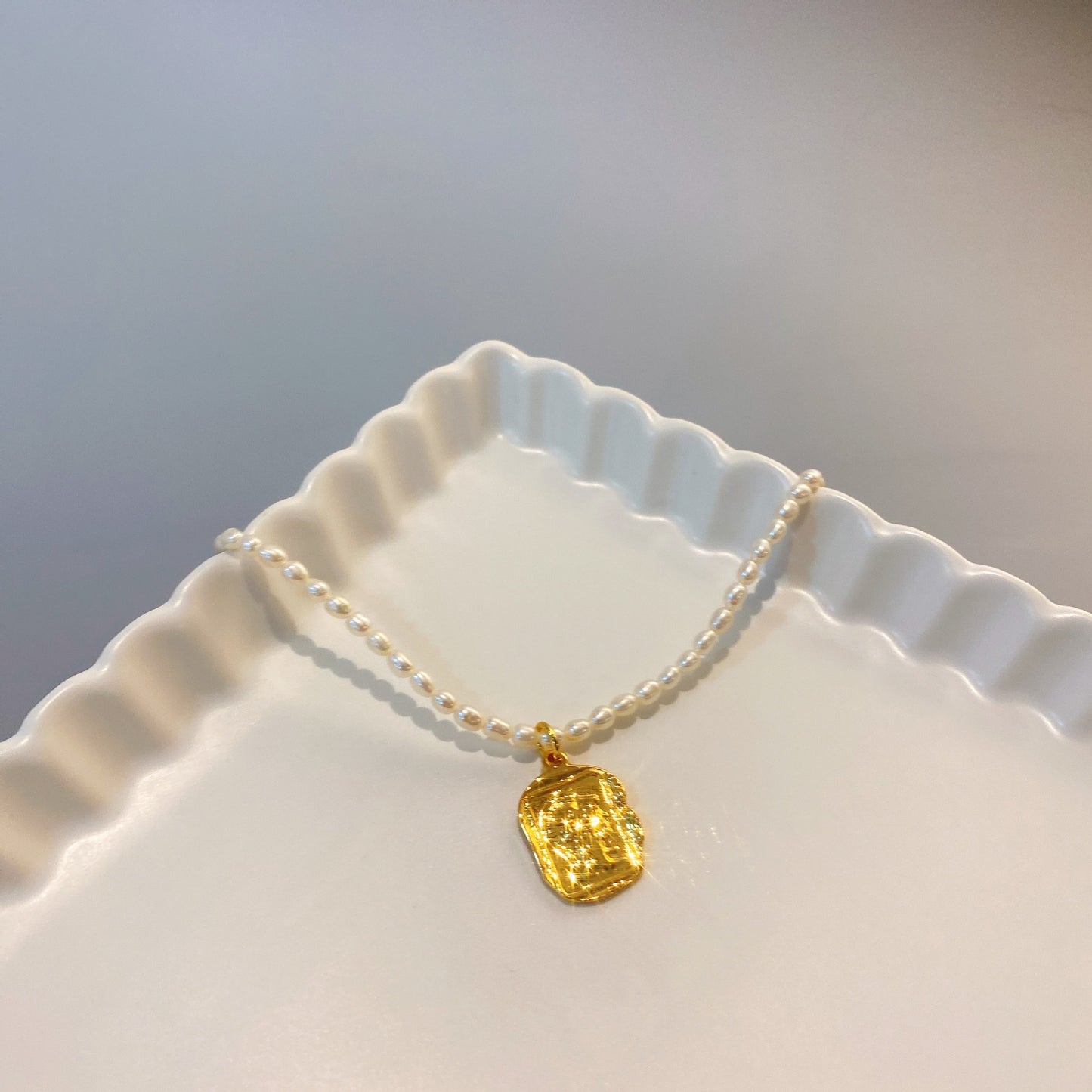 Heirloom Freshwater Pearl 18k Gold-plated Necklace