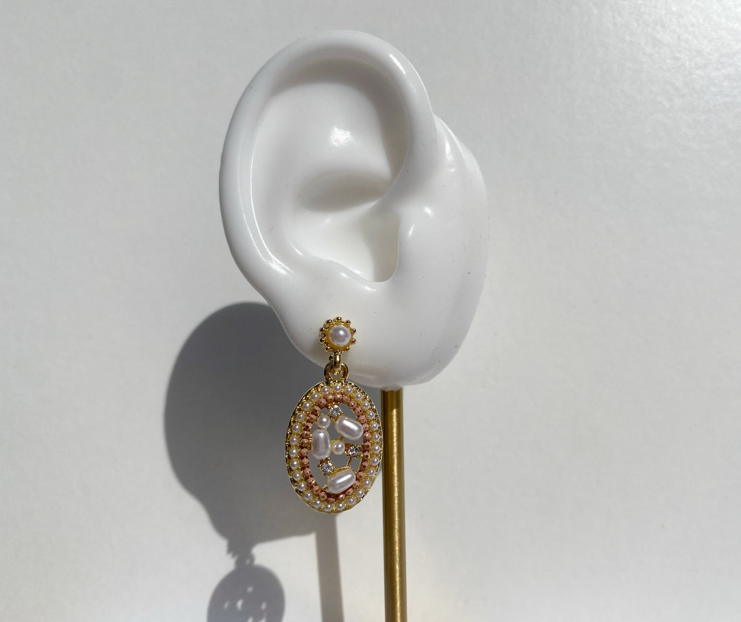 Isabelle Freshwater Pearl Drop Gold Earrings