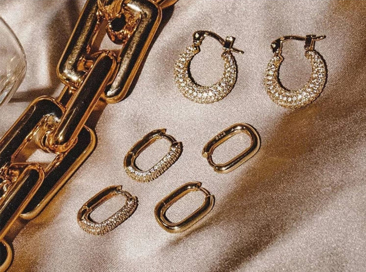 Cecelia 18k Gold-plated Hoop Earrings