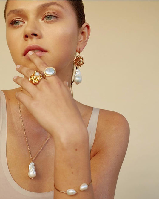 By The Sea Freshwater Pearl Ring