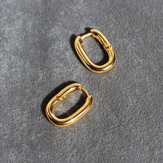 Cecelia 18k Gold-plated Hoop Earrings