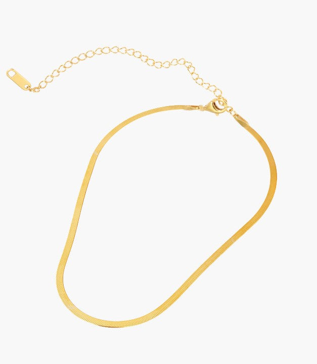 Angelina 18K Gold-plated Snake Chain Necklace
