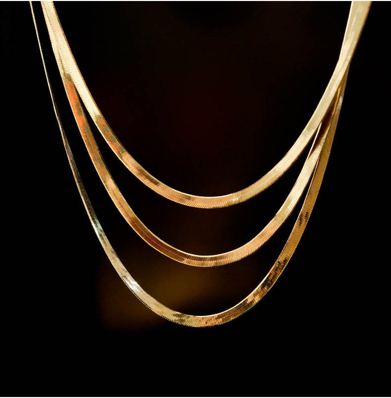 Angelina 18K Gold-plated Snake Chain Necklace